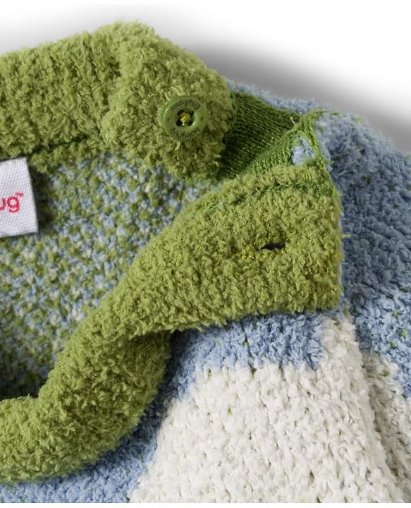 Babyhug Knit Full Sleeves Sweater Set With Floral Print - Green