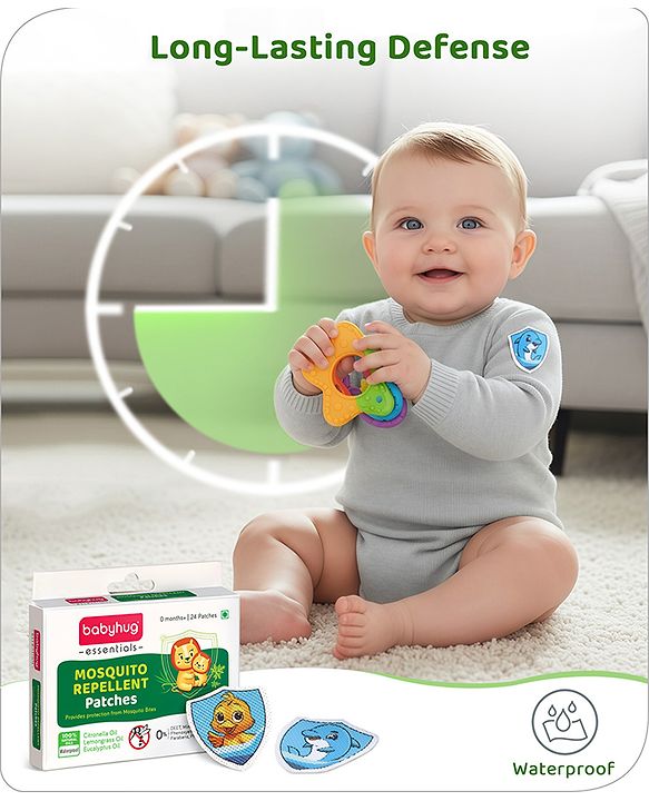Babyhug Essentials Mosquito Repellent Patches - Pack of 24 Patches