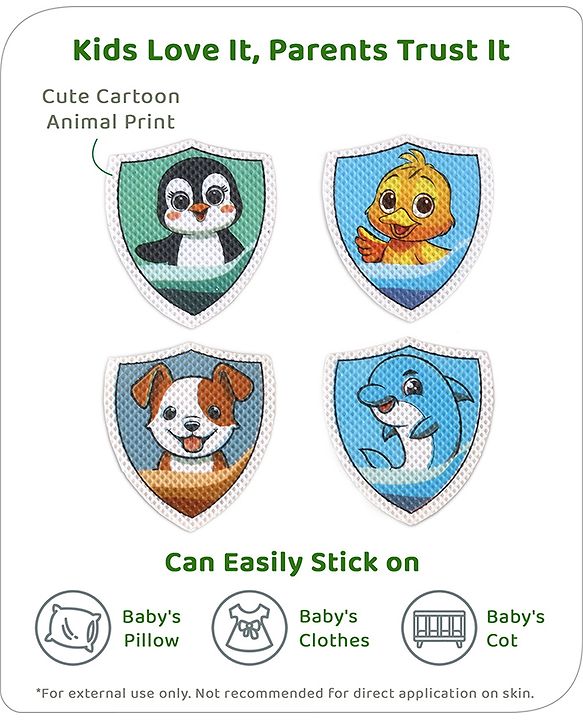 Babyhug Essentials Mosquito Repellent Patches - Pack of 24 Patches