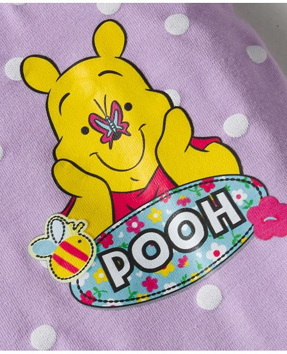 Babyhug Disney Knit Sleeveless Slips with Winnie the Pooh Graphic Pack of 3 - Mint Lilac & Pink