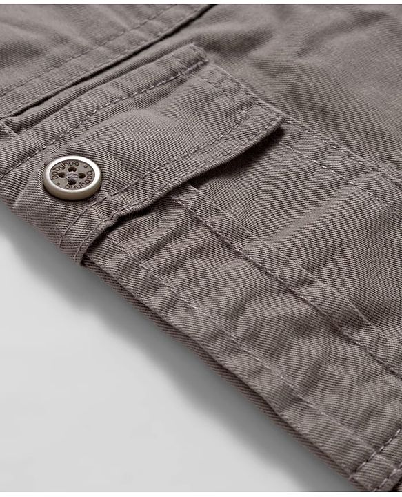 Babyhug Twill Woven Full Length Solid Colour Trouser With Stretch - Grey