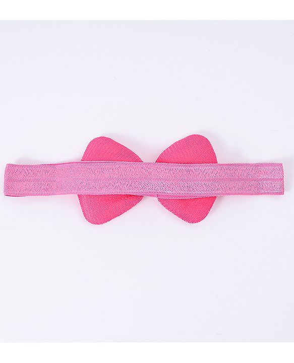 Babyhug Free Size Headbands With Bow Applique Pack Of 4 - Multi Colour