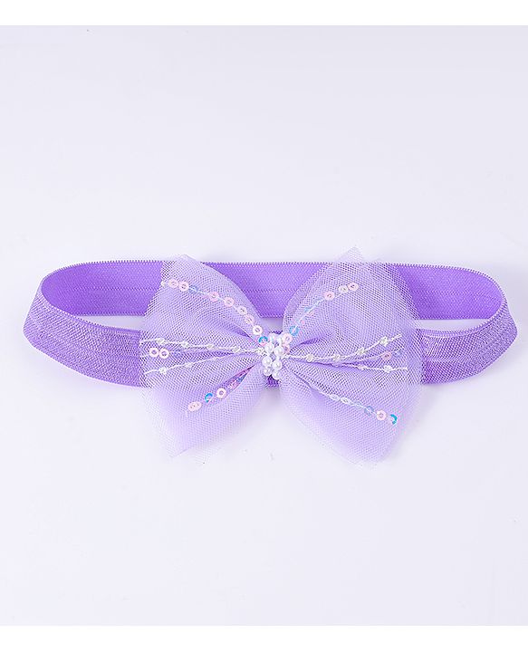 Babyhug Free Size Headbands With Bow Applique Pack Of 4 - Multi Colour