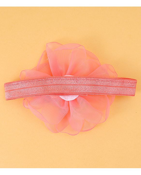 Babyhug Headbands with Floral Applique Pack of 3 Free Size - Multicolor