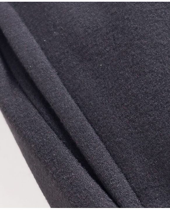 Babyhug Velour Knit Full Length Solid Colour Fleece & Woollen Pant - Maroon