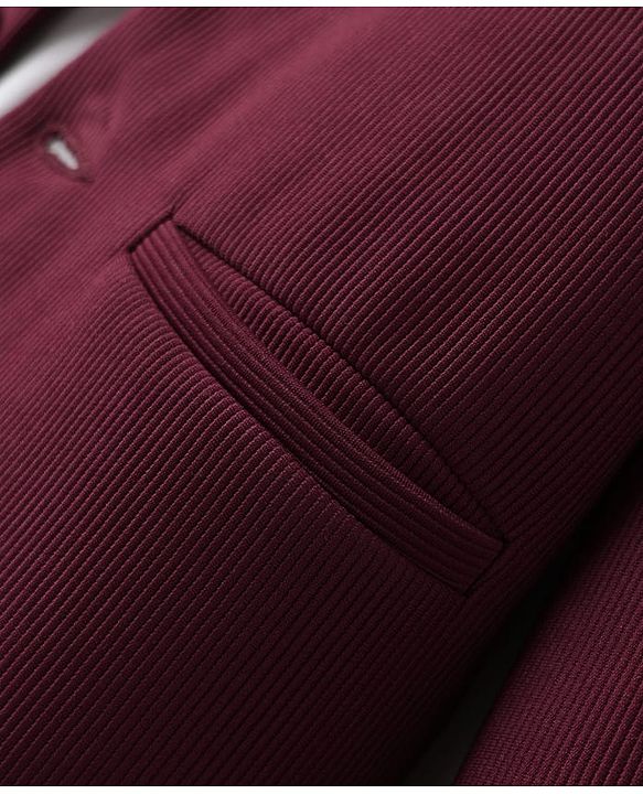 Babyhug Knit Full Sleeves Solid Blazer With Printed T-Shirt - Maroon