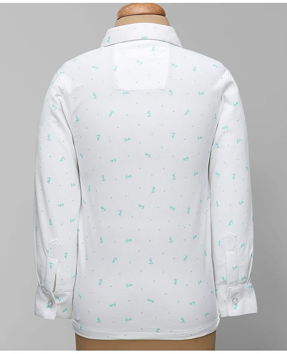 Babyhug Knit Full Sleeves Solid Color 3 Piece Party Suit with Bow Applique - Mint