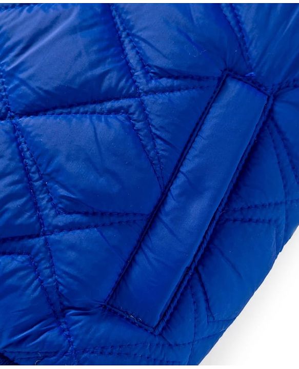 Babyhug Woven Sleeveless Hooded Quilted Winter Jacket - Royal Blue