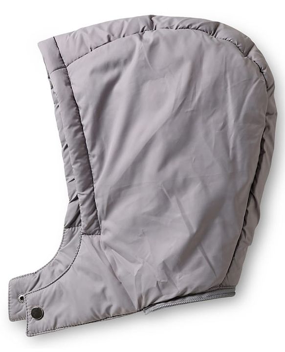 Babyhug Woven Full Sleeves Hooded Padded Jacket With Detachable Hood & Mountain Patch - Multicolor