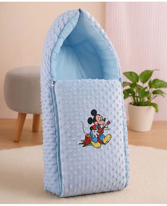 Babyhug Bubble Giraffe Embroidered 3 in 1 Baby Carry Nest Cum Sleeping Bag - Off White