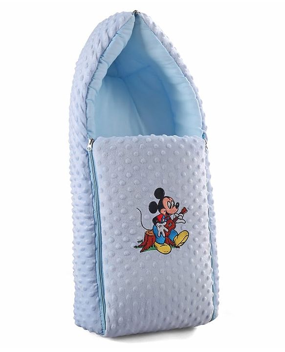 Babyhug Bubble Giraffe Embroidered 3 in 1 Baby Carry Nest Cum Sleeping Bag - Off White