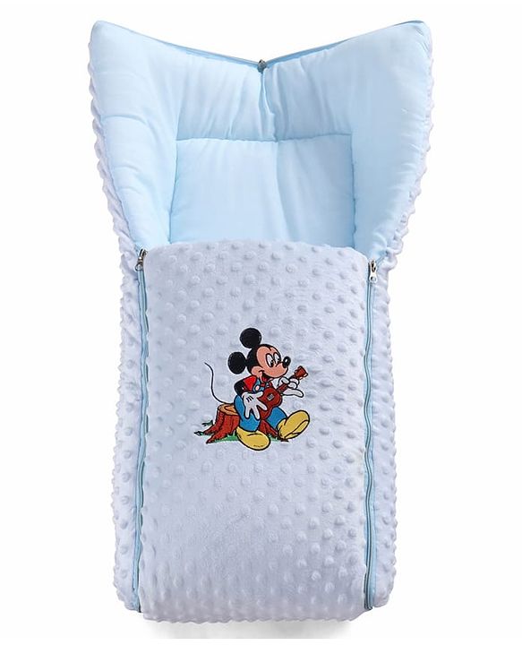 Babyhug Bubble Giraffe Embroidered 3 in 1 Baby Carry Nest Cum Sleeping Bag - Off White