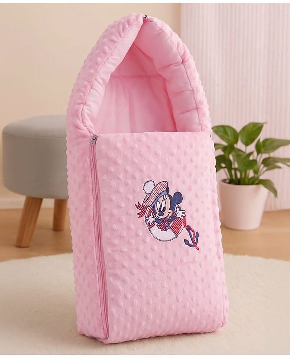 Babyhug Bubble Giraffe Embroidered 3 in 1 Baby Carry Nest Cum Sleeping Bag - Off White