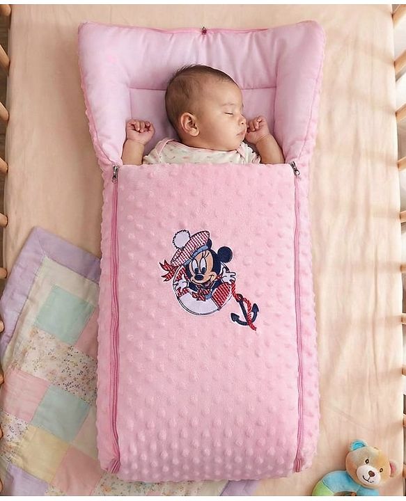 Babyhug Bubble Giraffe Embroidered 3 in 1 Baby Carry Nest Cum Sleeping Bag - Off White