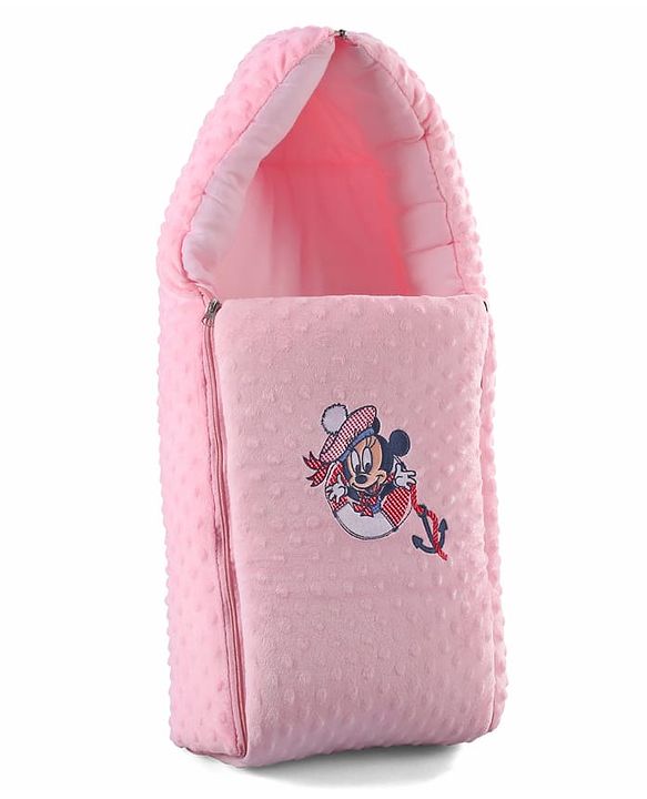 Babyhug Bubble Giraffe Embroidered 3 in 1 Baby Carry Nest Cum Sleeping Bag - Off White