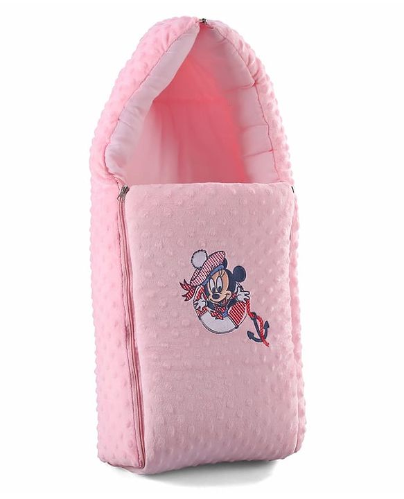 Babyhug Bubble Giraffe Embroidered 3 in 1 Baby Carry Nest Cum Sleeping Bag - Off White