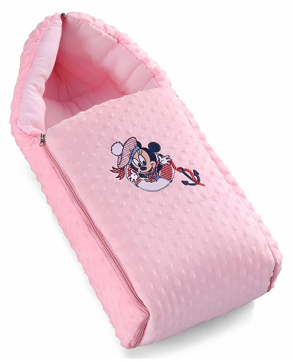 Babyhug Bubble Giraffe Embroidered 3 in 1 Baby Carry Nest Cum Sleeping Bag - Off White