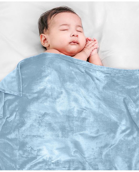 Babyhug Super Soft Coral Fleece Baby Blanket with Ultra-Soft Lightweight & Breathable Blanket  - Grey