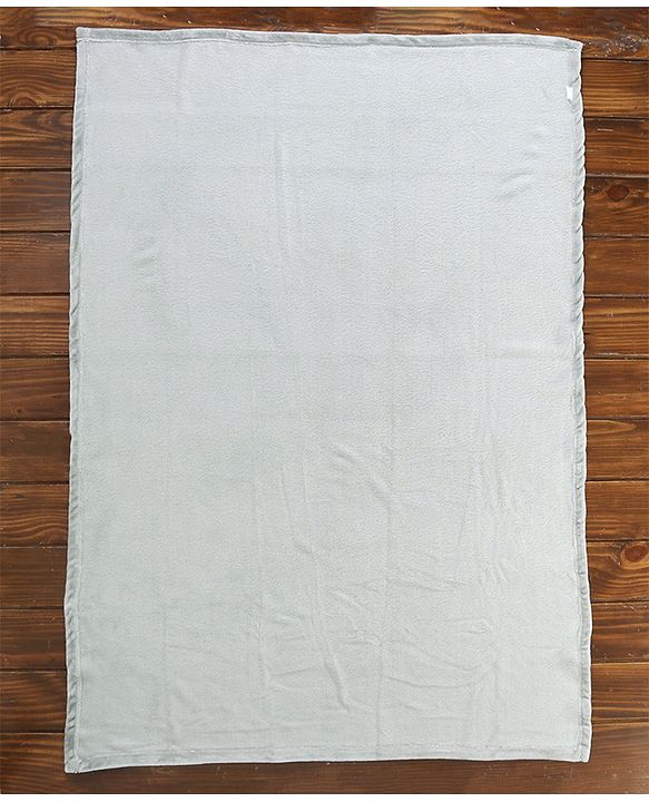 Babyhug Super Soft Coral Fleece Baby Blanket with Ultra-Soft Lightweight & Breathable Blanket  - Grey