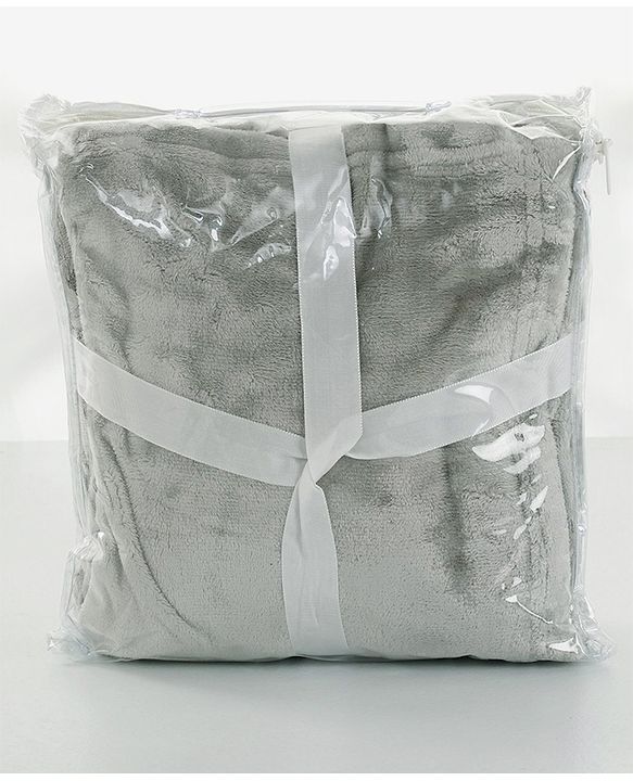 Babyhug Super Soft Coral Fleece Baby Blanket with Ultra-Soft Lightweight & Breathable Blanket  - Grey
