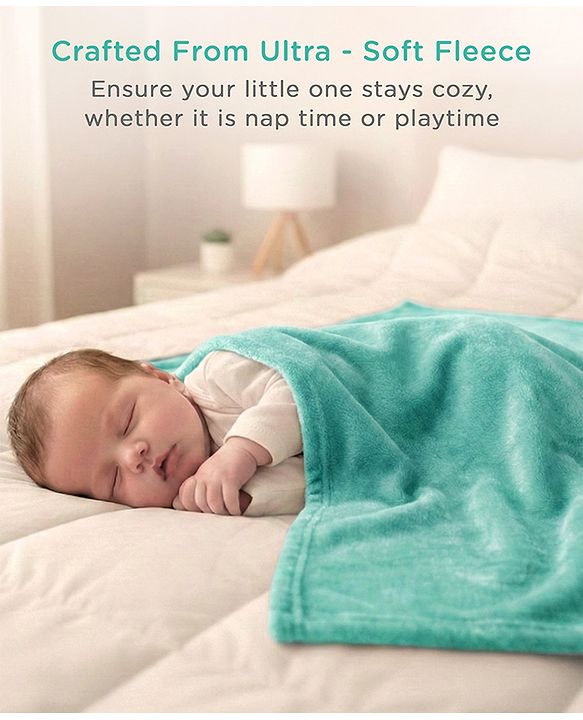 Babyhug Super Soft Coral Fleece Baby Blanket with Ultra-Soft Lightweight & Breathable Blanket  - Grey