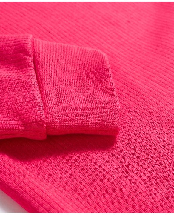 Babyhug Knit Full Sleeves Solid Thermal Set With Vest - Red