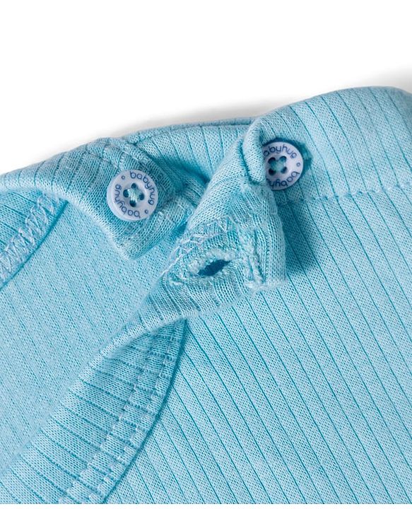 Babyhug Knit Full Sleeves Solid Color Front Open & Pullover Thermal Wear Vests Pack of 2 - Light Blue