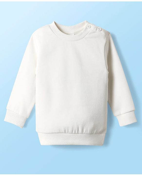 Babyhug Knit Winter Wear Romper & Full Sleeves Inner Tee With Teddy Bear Embroidery - Aqua Blue & White