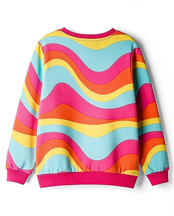 Pine Kids Cotton Knit Full Sleeves Printed Sweatshirt - Multicolor
