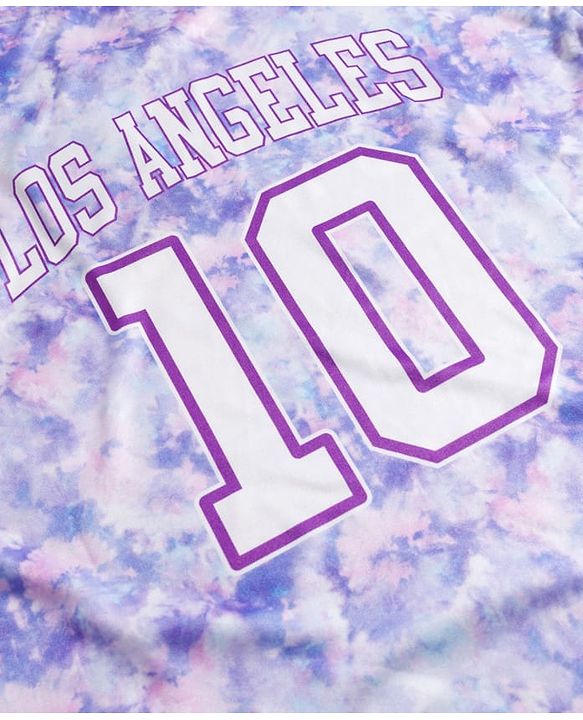 Pine Active Knit Half Sleeves T-Shirt with Text Print - Lavender