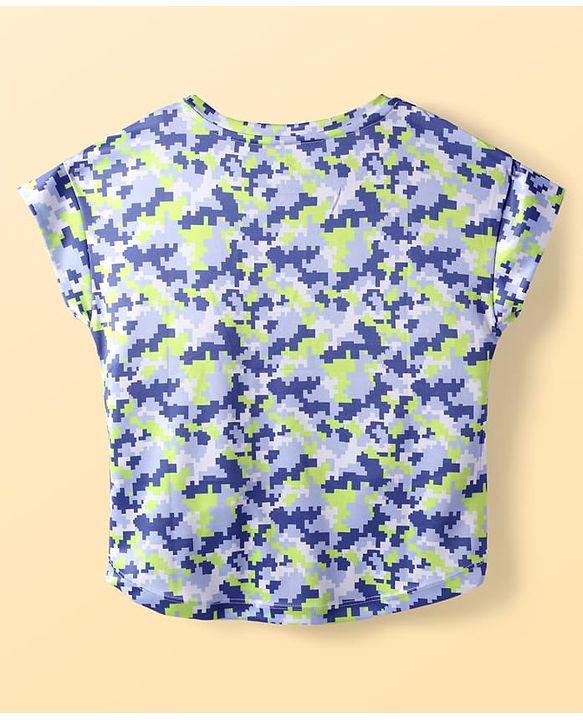 Pine Active Knit Half Sleeves Printed T-Shirt - Multicolor