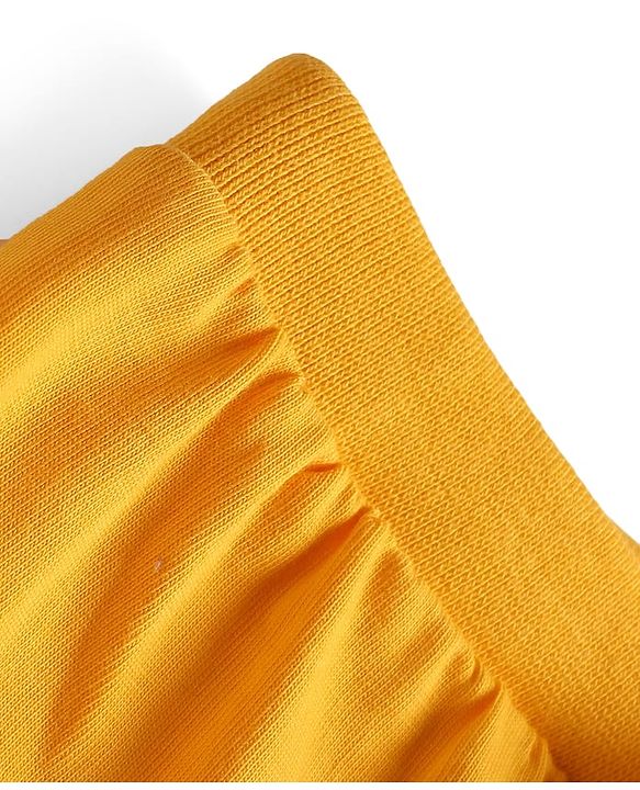 Babyhug Cotton Knit Full Length Panda Printed Lounge Pant - Yellow