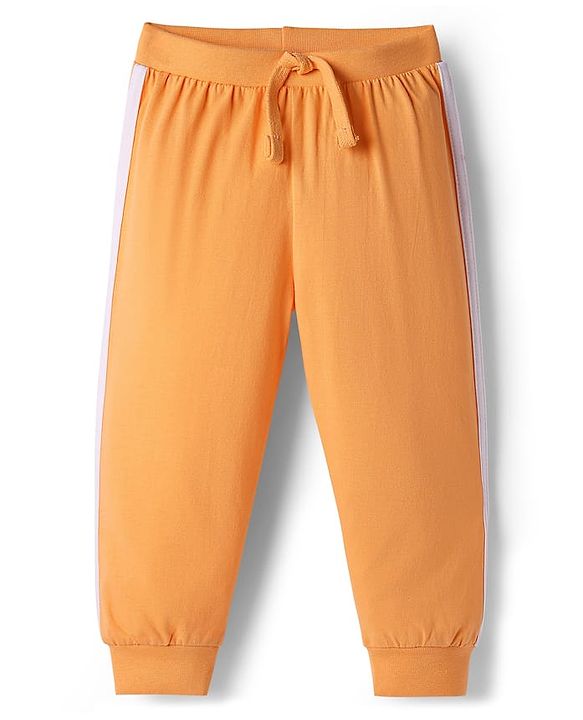 Babyhug Cotton Knit Full Length Animal Printed Lounge Pants Pack Of 2  - Teal Blue & Orange
