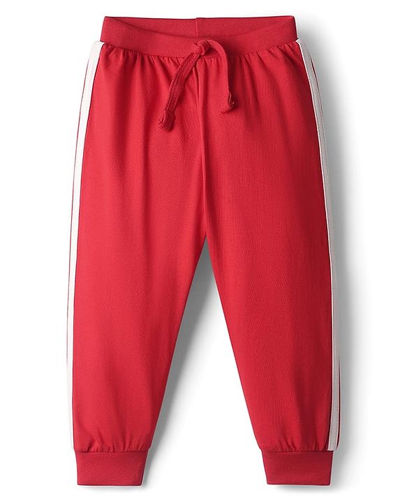 Babyhug Cotton Knit Full Length Football Printed Lounge Pants Pack of 3 - Navy Blue Yellow & Red