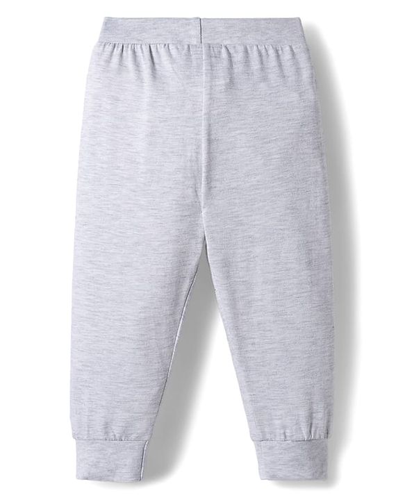 Babyhug Cotton Knit Full Length Lounge Pant With Text Print Pack Of 5 - Multicolour