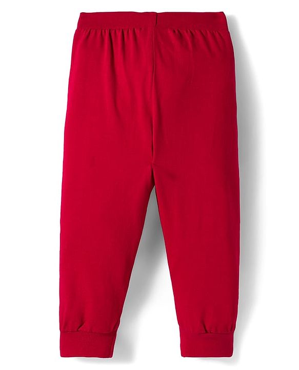 Babyhug Cotton Knit Full Length Lounge Pant With Text Print Pack Of 5 - Multicolour