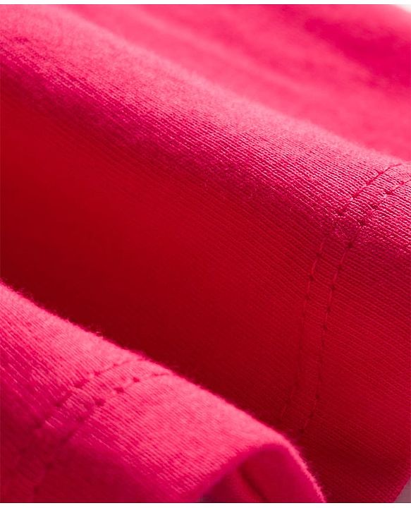 Babyhug Single Jersey Woven Full Sleeves Frock With Bloomers & Cherry Print - Maroon