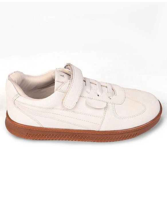 Pine Kids Velcro Closure Sneakers - Beige & Off White