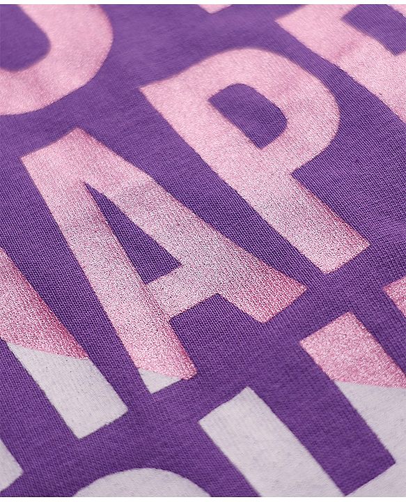 Babyhug 100% Cotton Knit Full Sleeves T-Shirt with Love Happy Shine Text Print - Purple