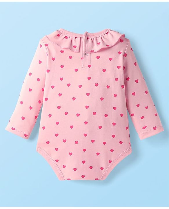 Babyhug Disney Interlock Knit Full Sleeves Onesies with Minnie & Friends Graphics Pack of 3 - Pink & White