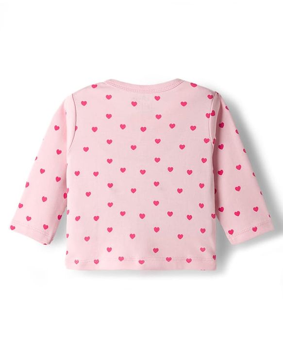 Babyhug Disney Interlock Knit Full Sleeves Jhablas With Minnie & Friends Print Pack Of 3 - Pink White & Dark Pink