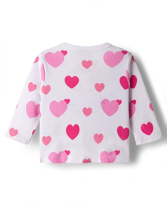 Babyhug Disney Interlock Knit Full Sleeves Jhablas With Minnie & Friends Print Pack Of 3 - Pink White & Dark Pink