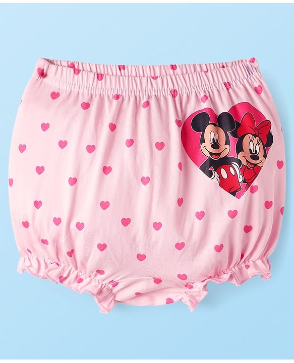 Babyhug Disney 100% Cotton Bloomers With Minnie & Friends Graphic Pack Of 3 - Multi Colour