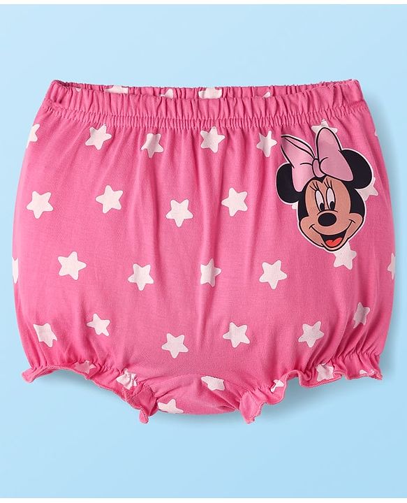 Babyhug Disney 100% Cotton Bloomers With Minnie & Friends Graphic Pack Of 3 - Multi Colour
