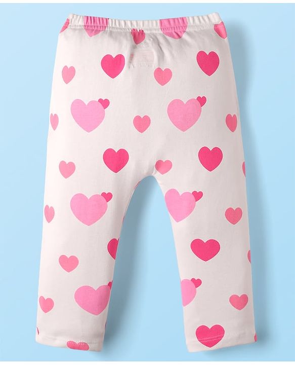 Babyhug Disney 100% Cotton Full Length Diaper Leggings With Minnie & Friends Graphic Pack Of 3 - Multi Colour