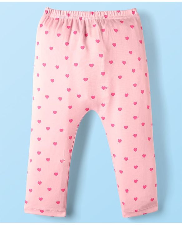 Babyhug Disney 100% Cotton Full Length Diaper Leggings With Minnie & Friends Graphic Pack Of 3 - Multi Colour