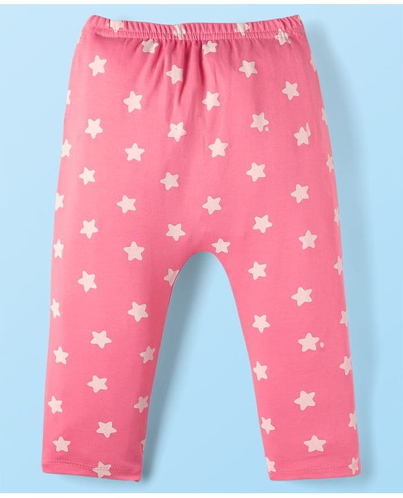 Babyhug Disney 100% Cotton Full Length Diaper Leggings With Minnie & Friends Graphic Pack Of 3 - Multi Colour