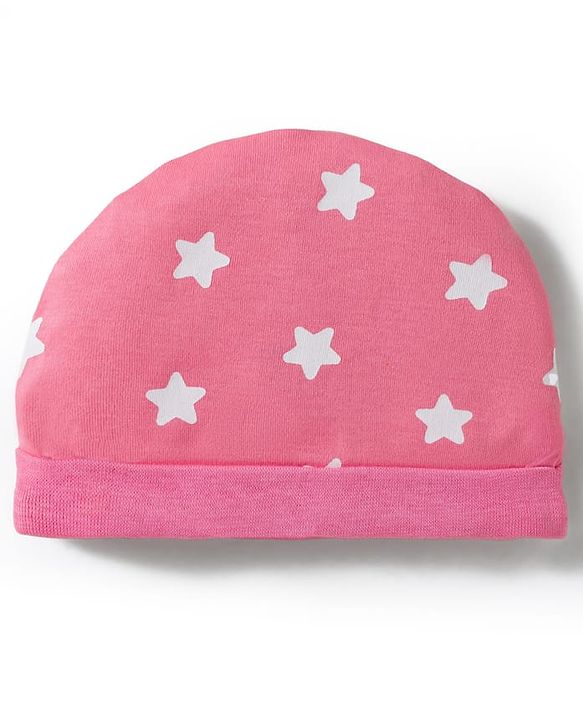 Babyhug Disney Cap Mitten & Booties With Minnie Mouse Pink - Diameter 10 cm