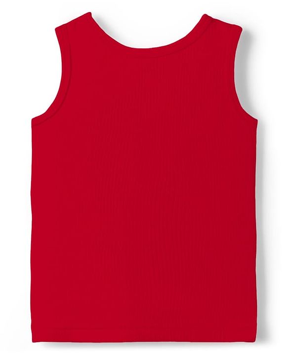 Babyhug Knit Sleeveless Solid Thermal Vest - Red