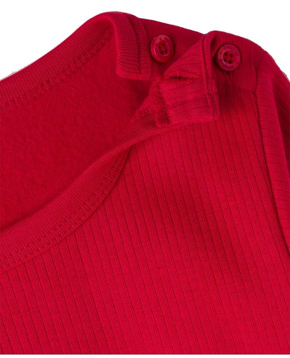 Babyhug Knit Full Sleeves Solid Colour Thermal Inner Pullover Vest - Red